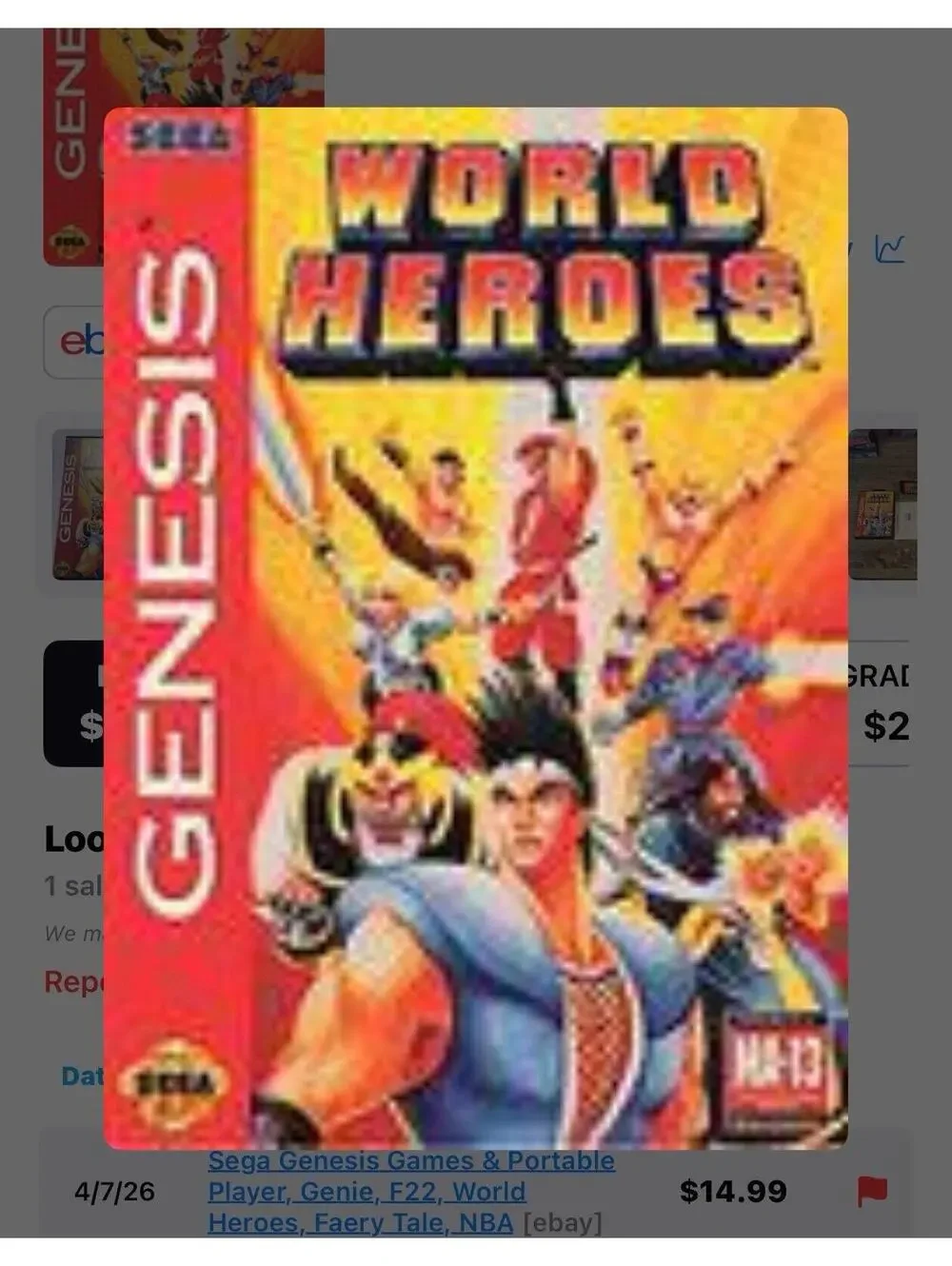 World Heroes for Sega Genesis